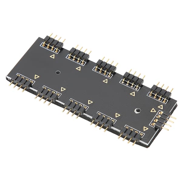 RGB Hub Controller 1‑10 RGB Hub Controller PC Chassifläkt Hub CPU Kylning HUB1‑10 12V ARUA Hub Controller