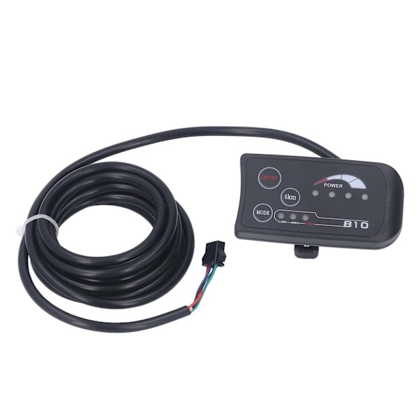 36V 48V S810 LED-displaypanel för elcykel 4-trådig cykelmodifiering LED-kontrolldisplaymätare SM-kontakt