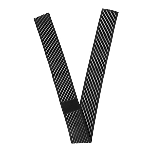 Udendørs løb Sport Høj elastisk bandage Anti forstuvning Knæstøtte Beskyttelsesrem (sort)