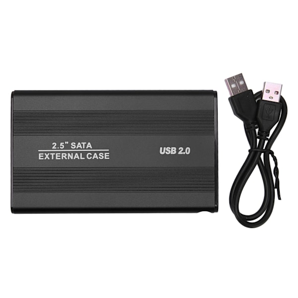 Ekstern harddisk 2,5 tommer Slim USB 2.0 Høj hastighed Plug and Play Mobil harddisk til computer PC Rejse Sort 500GB