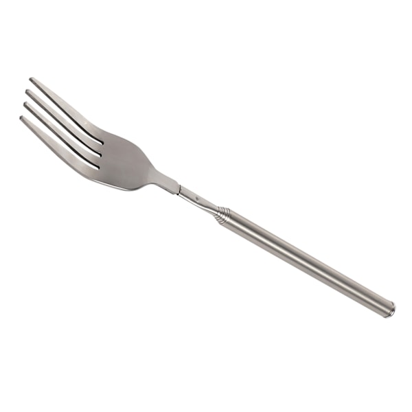 BBQ Teleskopisk Utvidbar Middag Frukt Dessert Lang Håndtert Gaffel Rustfritt Stål Bestikk