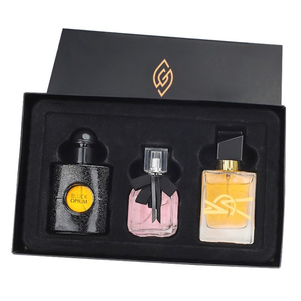 Parfyme gaveeske for kvinner Liberty Black Opium Reversal Paris parfyme i tre deler