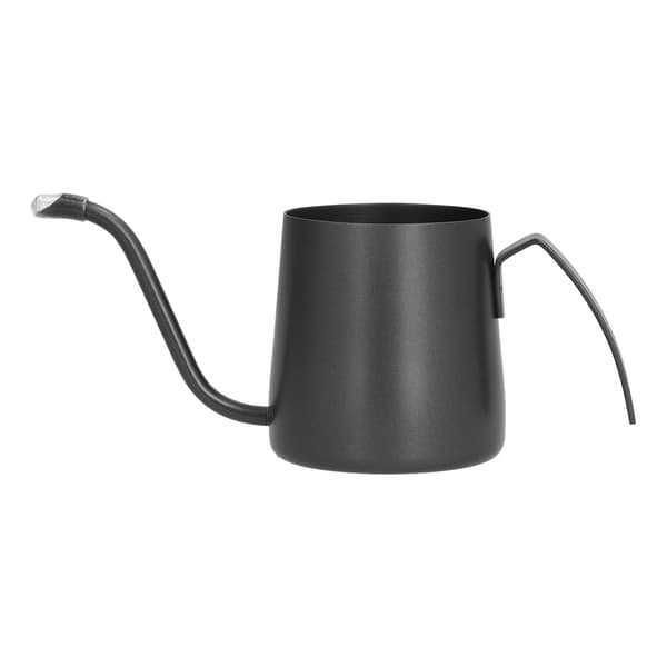 Kaffe Kande Rustfrit Stål Lang Smal Ttud Gåsehals Ubehandlet Tekande til Hjem Sort 350ml