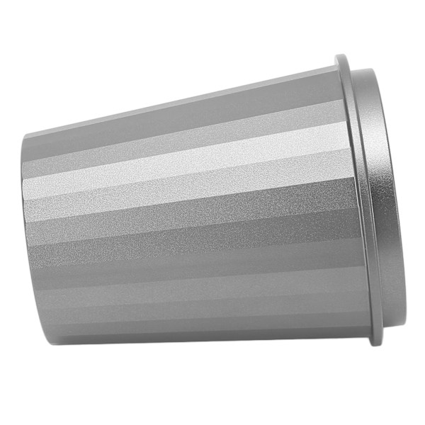 58 mm doseringskopp förhindrar klibbning av aluminiumlegering, mångsidig kaffepulvermatningskopp för kaffemaskin bönkvarn silvergrå