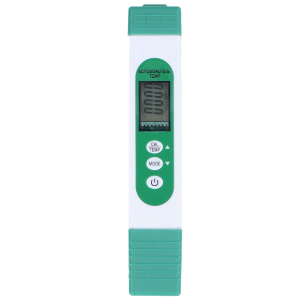 Vannkvalitetstester 5 i 1 TDS EC Salt S.G Temp Meter Digital Display for Drikking