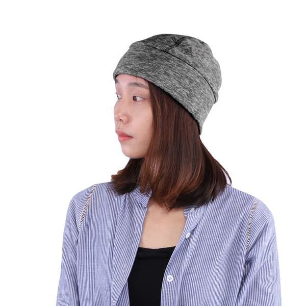 Vinter Utomhus Cykling Vindtät Mössa Varm Huvudbonad Hjälmfoder Skull Beanie Hampgrå