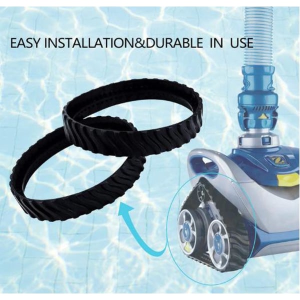 2 spår anpassningsbara för Zodiac MX6 MX8, Baracuda R0526100 Pool Cleaner Robot-däck