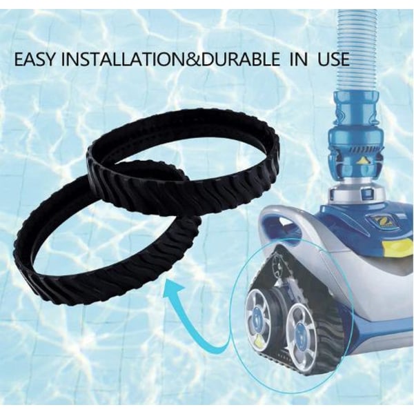 2 spor tilpasset for Zodiac MX6 MX8, Baracuda R0526100 Pool Cleaner Robot-dekk