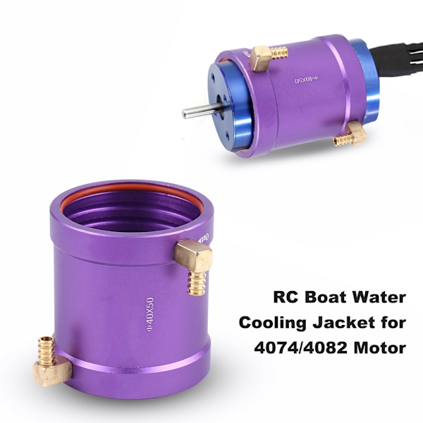 RC Boat Metal Vattenkylningsjacka Vattenkylningssats för 4074 4082 Motor
