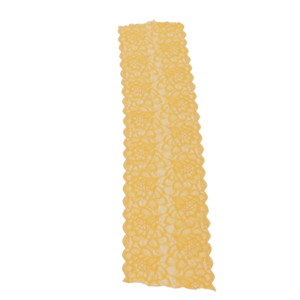 Spetstyg 10 Yards 23cm Bred Trendigt DIY Klippbart Mjukt Stretch Mesh Nylon Spetsband för Sömnad Guld