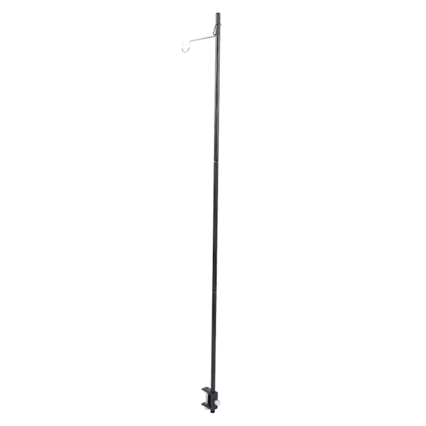Campinglygte Stativ Aluminiumlegering Foldbar Lampestang med Enkel Krog med Opbevaringspose til Camping