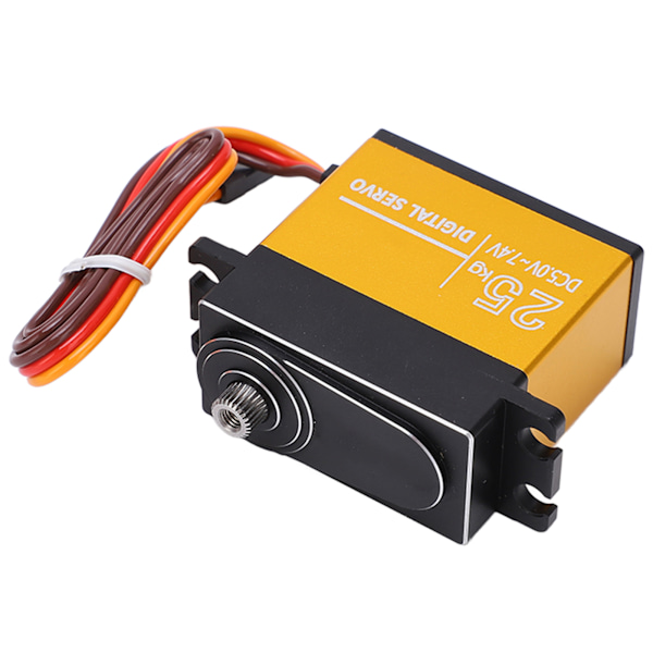 25KG RC servo aluminiumlegering vattentät metall växel digital servomotorer för 1/8 1/10 fjärrkontroll bil