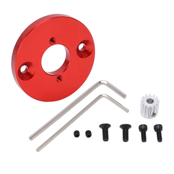 Fjärrkontroll Biluppgradering Motorhållare Aluminiumlegering Bärbar motorbasmonteringsdelar för MN86K 1/12 RC-bilar Röd