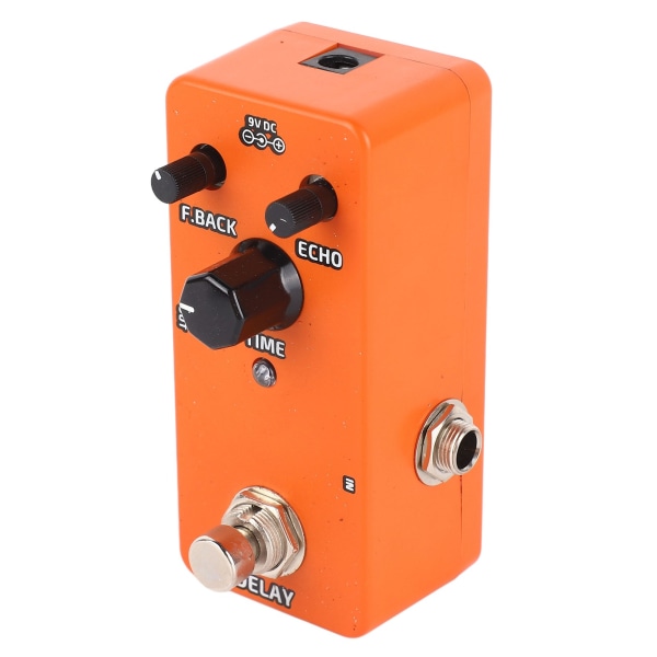 Elektrisk Gitarr Effektpedal Enstaka Block Mini Modulation Förstärkarsimulering Pedal Orange Delay