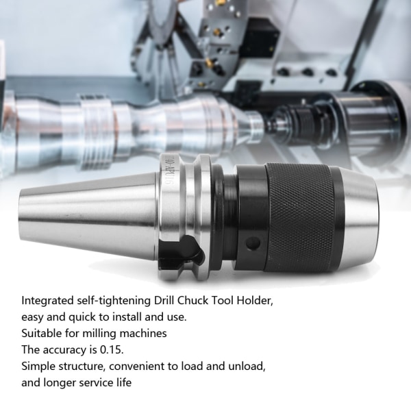 BT40 borchuck verktøyholder integrert selvstrammende karbonstål CNC verktøyholder (BT40 APU16)