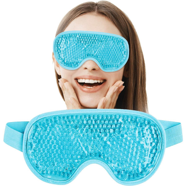 Kølende øjenmasker - Cool Eye Mask - Afslapningsterapi til mænd og kvinder - Anti-mørke rande ansigt - GARANTERET EFFEKTIVITET