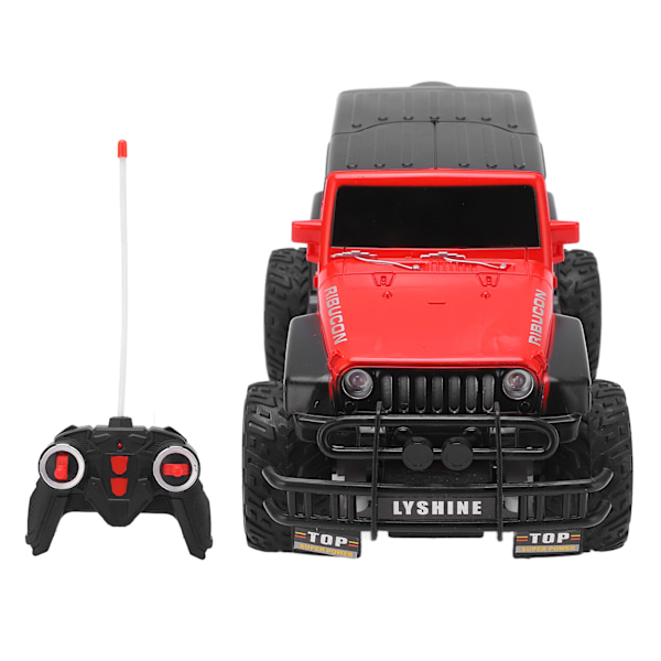 RC-kilpa-auto Ladattava 1/18 mittakaavan 4CH kauko-ohjattava maastoautolelu LED-valoilla pojille ja tytöille