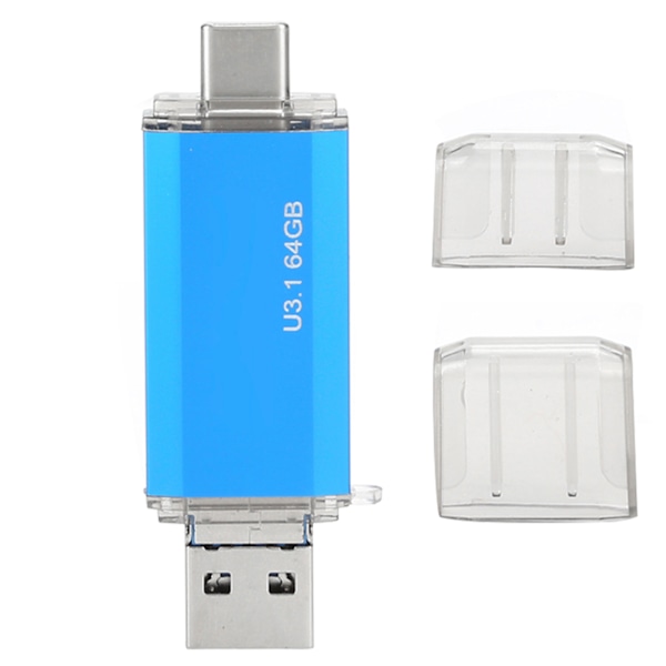 MAIKOU USB Flash Drive 3 i 1 USB 3.0/Micro Port Drive Computer Tilbehør 32‑256G