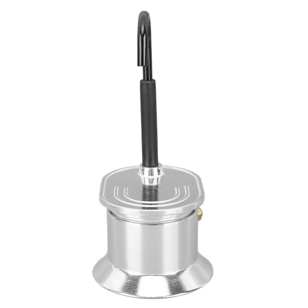 Enkelrör Moka Pot 1 Kopp 50ML Aluminiumlegering Pip Spis Italiensk Kaffetillverkare för Utomhusfester Resor