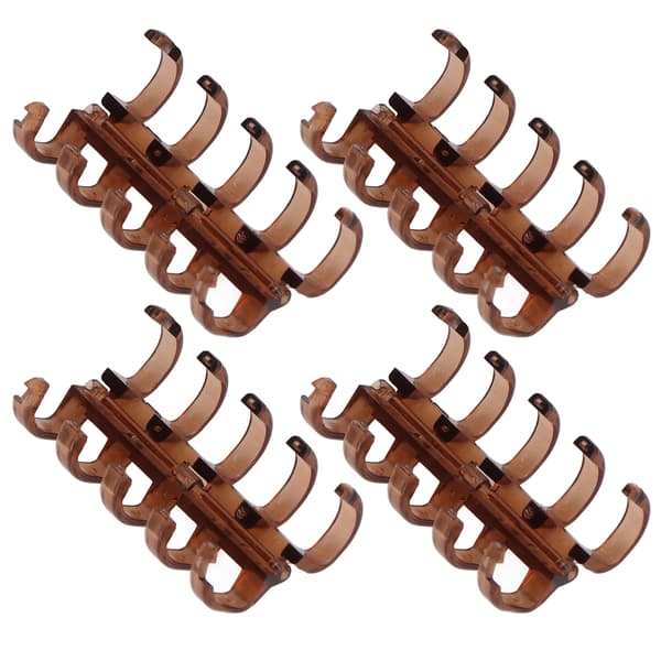 20 st Bindningsringar Segmenterad Design Rymmer 60 Ark 11mm Bindningstjocklek Kontorsmaterial Bärnstensgul