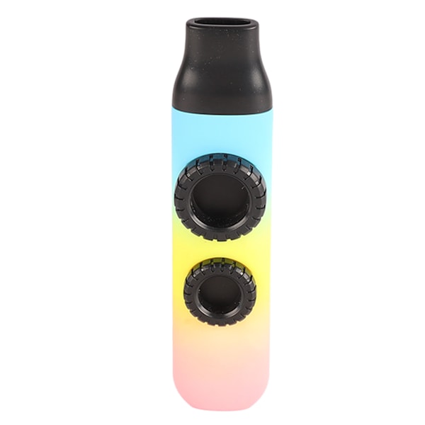 Kazoo Plastic Professional Justerbar Tone Musikkinstrument med 10 stk Fløytemembraner for Ukulele Fiolin Høyglans Tri Color Gradient