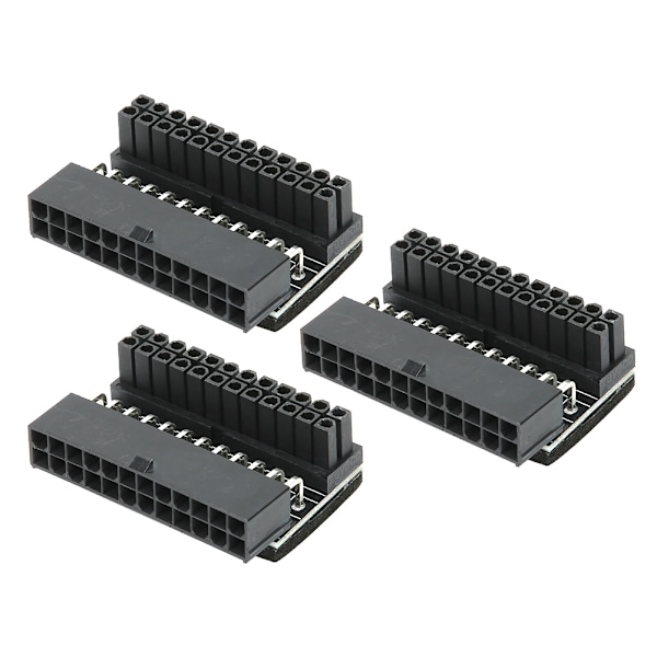 3 stk. Bundkort Strømstik Adapter GMTA 24P Drej 90 Grader Samling DIY Installeret Tilbehør