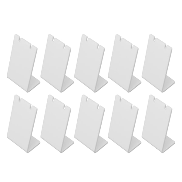 10 stk Akryl Ørepynt Holder Organizer Ørepynt Smykker Oppbevaring Display Stativ Utstillingsvindu Øredobber Display Stativ Ørepynt Oppbevaring Hvit