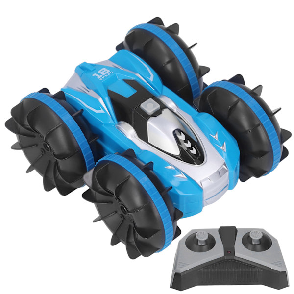 2,4G Amfibisk Stunt RC Bil Fjernbetjening Off Road Legetøj Amfibie Stunt Køretøj til 6＋ Dreng 3 stk batteri