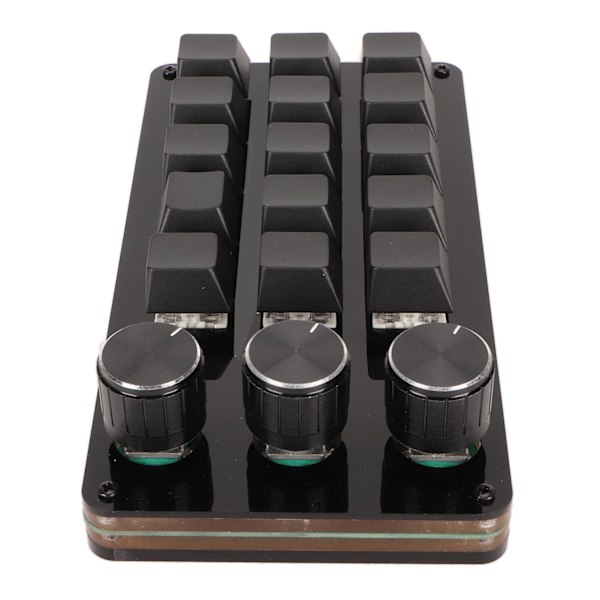 Mini Tilpassbar Tastatur 15 Taster 3 Knapper Programmerbar Blå Bryter Hot Swappable Programmering Makro Tastatur for Dataspill