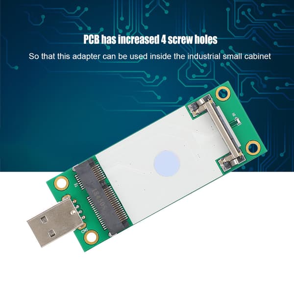 Mini PCI-E till USB Riser-kort för WWAN Testadapterkort 3G/4G-modul med SIM-kort