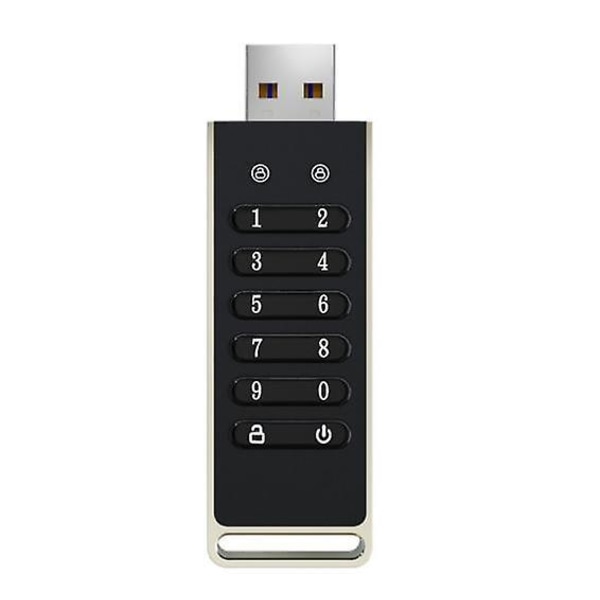 Sikker 32 GB USB-minnepinne med passordbeskyttelse og kryptering av militær karakter