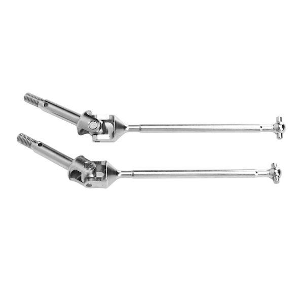 2 st RC Framdrivaxlar Stål RC Transmissionsaxel Ersättning för Losi Baja Rey 1/10 RC Bil Silver