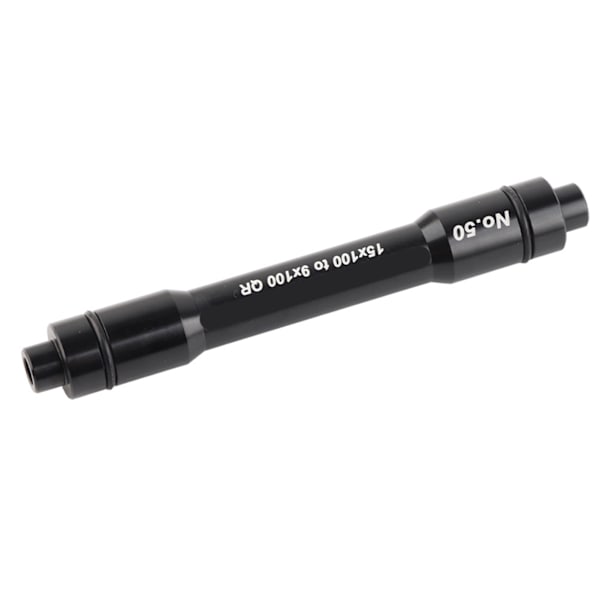 Polkupyörän 15 mm läpiakselinavan sovitin 9 mm:n pikalinkkuvartaaseen 100 mm:n etupyörälle (musta)