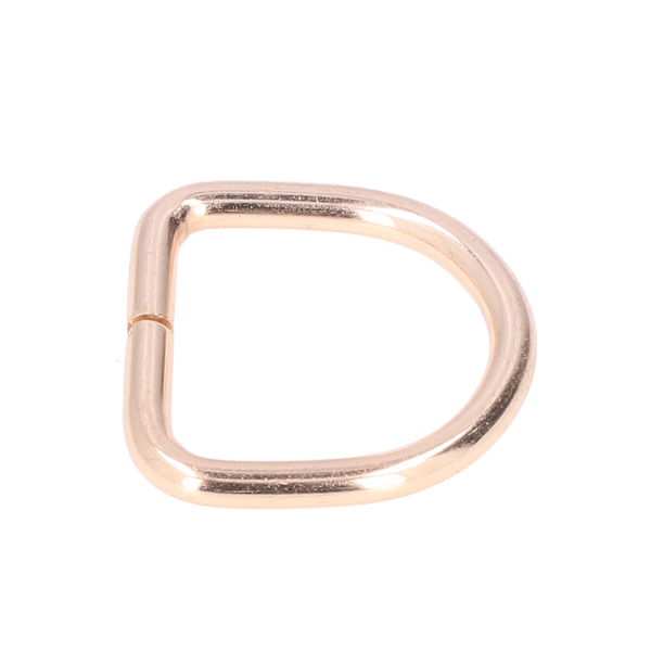 20 stk. Metal D-ringe Premium jern Robust Holdbar Blank Udsøgt Bred Anvendelse D-ringe til Tøj Taske Gylden 3,8x25x25mm