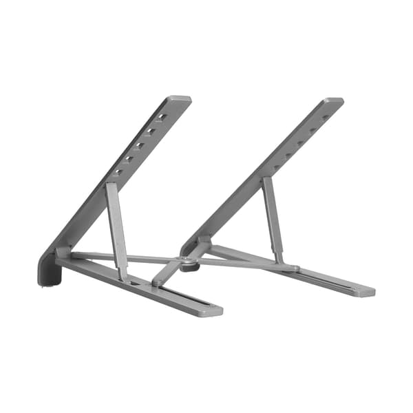 Bärbart hopfällbart laptopställ i aluminiumlegering, datorställ, kylställ, silver