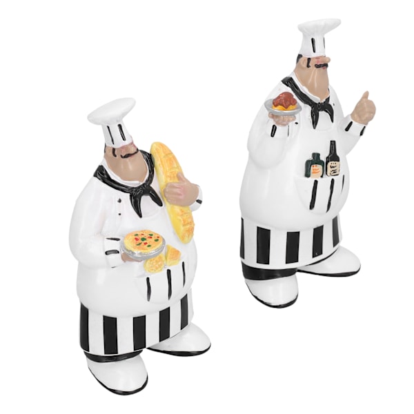 Retro Chef Resin Tredimensionell Väggdekoration för Kök Hotellvägg