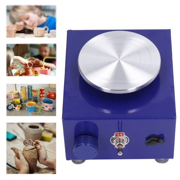 Bright Color Mini Pottery Wheel - Enkel og stabil drift - Svært holdbar for barn (AU-plugg) AU