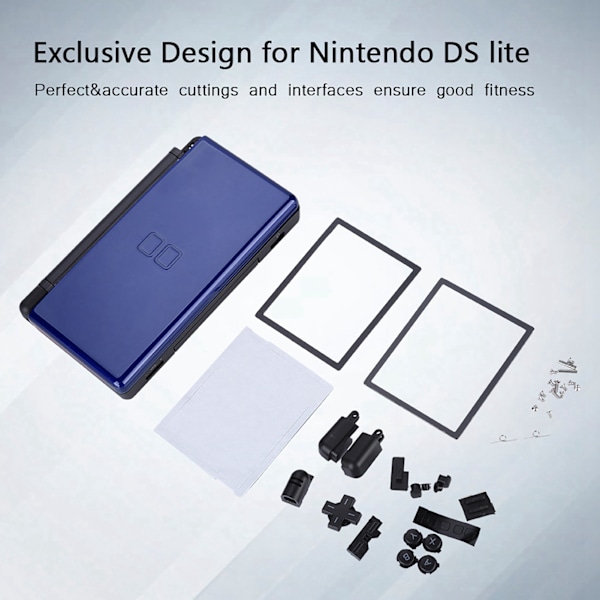 Komplette reparationsdele til Nintendo DS Lite udskiftningssæt huskabinet (blå)