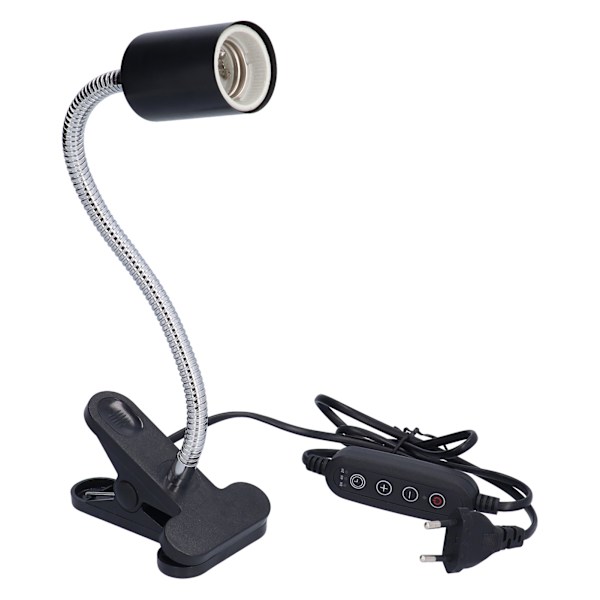 Krybdyr Varmelampeholder Krybdyr Solbad Lampeholder med Tidsfunktion E27 EU Stik 220V