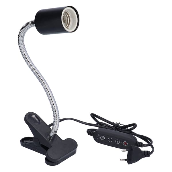 Reptil Varmelampeholder Reptil Solplasslampe Brakett med Timerfunksjon E27 EU Plugg 220V