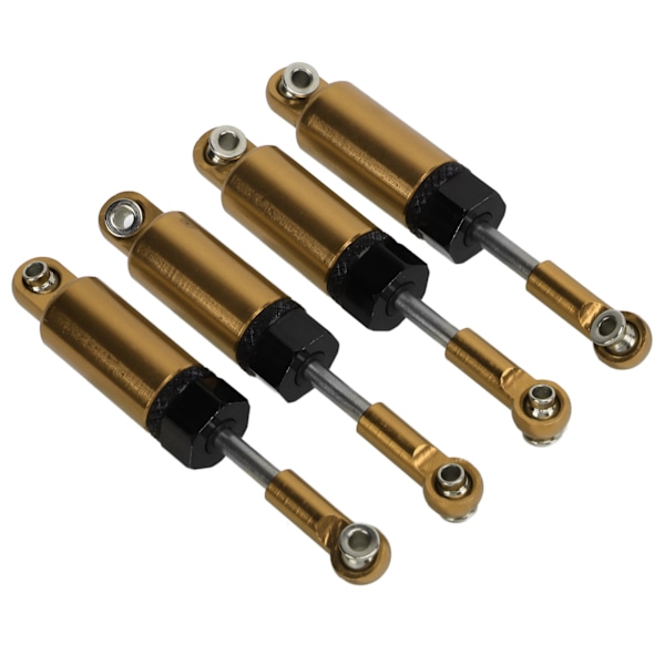 4 kpl/setti Metallinen säädettävä iskunvaimennin MN 1/16 RC-automallille Päivitysosia Kulta