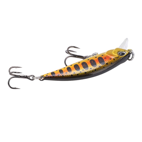 5 cm Hard Artificial Minnow Fishing Agn 3D Naturtro øyne Flytende Wobbler Fiske lokker#2