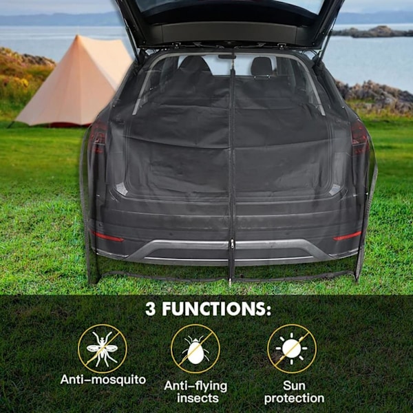 Trunk Cargo Shade Cover Magnetisk bil Trunk Anti Mosquito Sunshade Screen Anti Flying Net Trunk Shade