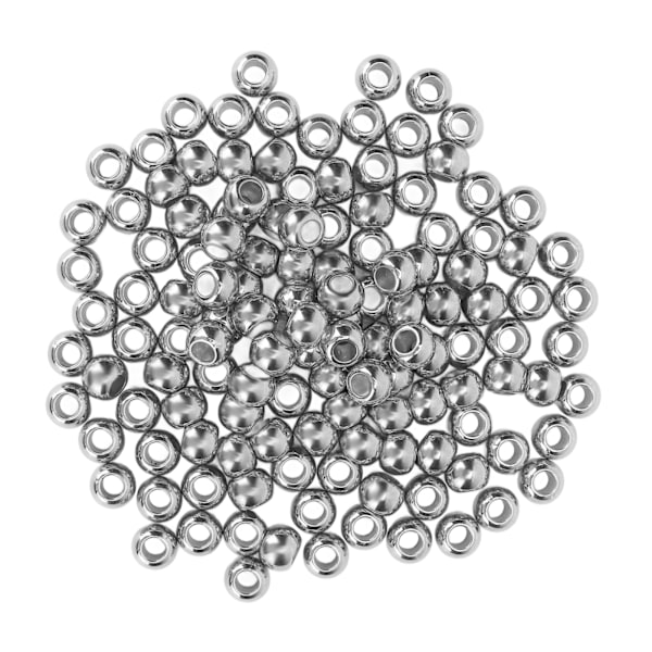 200 st Harts Pärlor Bred Användning Glansig Yta Robust Hållbar Livfull Färg Hantverkspärlor för Smycken Kläder Väska 12mm Silver
