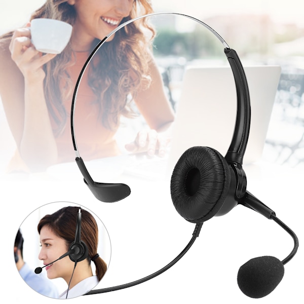 Headset Mono Öra USB Hörlur Dator Notebook Hörlurar för Skype