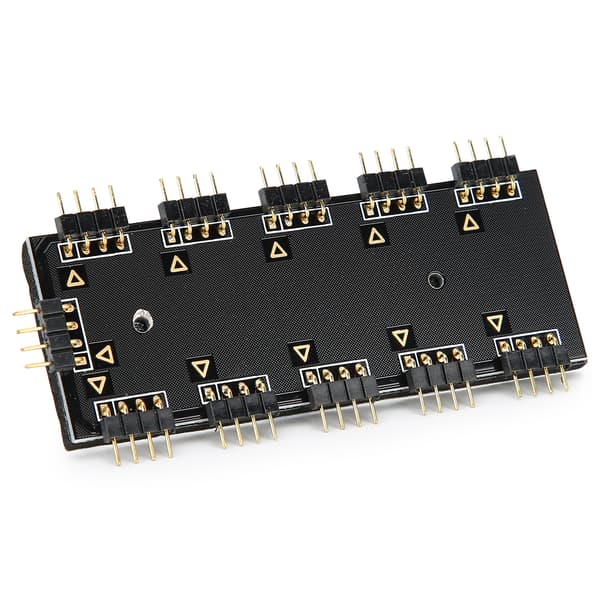 RGB Hub Controller 1‑10 RGB Hub Controller PC Chassifläkt Hub CPU Kylning HUB1‑10 12V ARUA Hub Controller