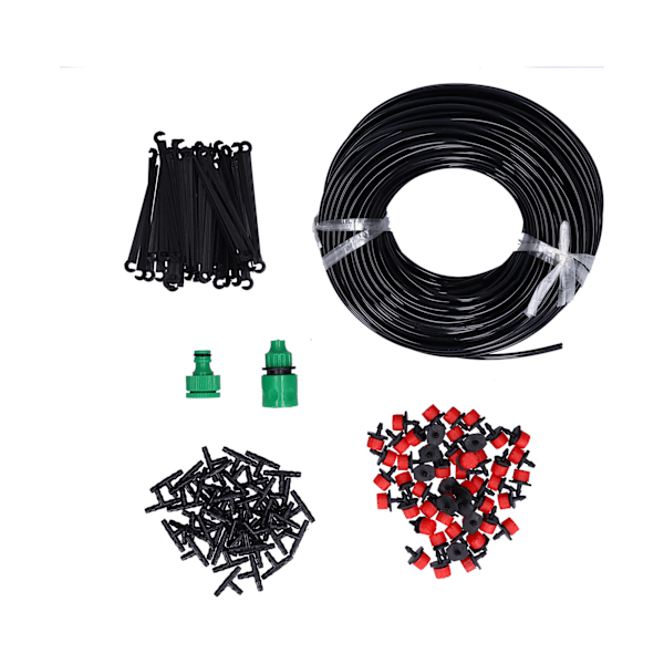 50m Garden Irrigation System 4/7 Hose Drip Nozzle Kit Automatic Irrigation Fittings