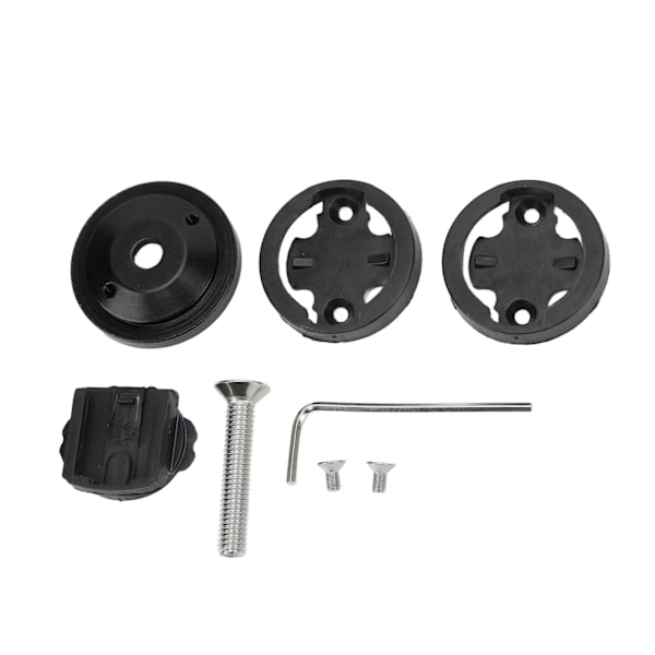Cykelcomputerbeslag CNC-anodiseret 28,6 mm gaffelrør Diameter 304 Rustfrit stål Skruer Cykelstam Headset Cover Mount Sort