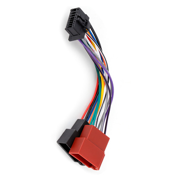Bilstereo-Kabelsæt 16-polet Port til Mini Iso 8-polet Stik Kabel Passer til Pioneer 2003‑og fremefter