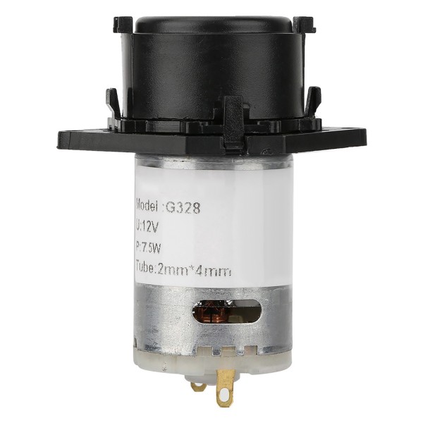12V doseringspumpe DIY peristaltisk slangehoved til akvarielaboratoriekemisk analyse (sort 2*4))
